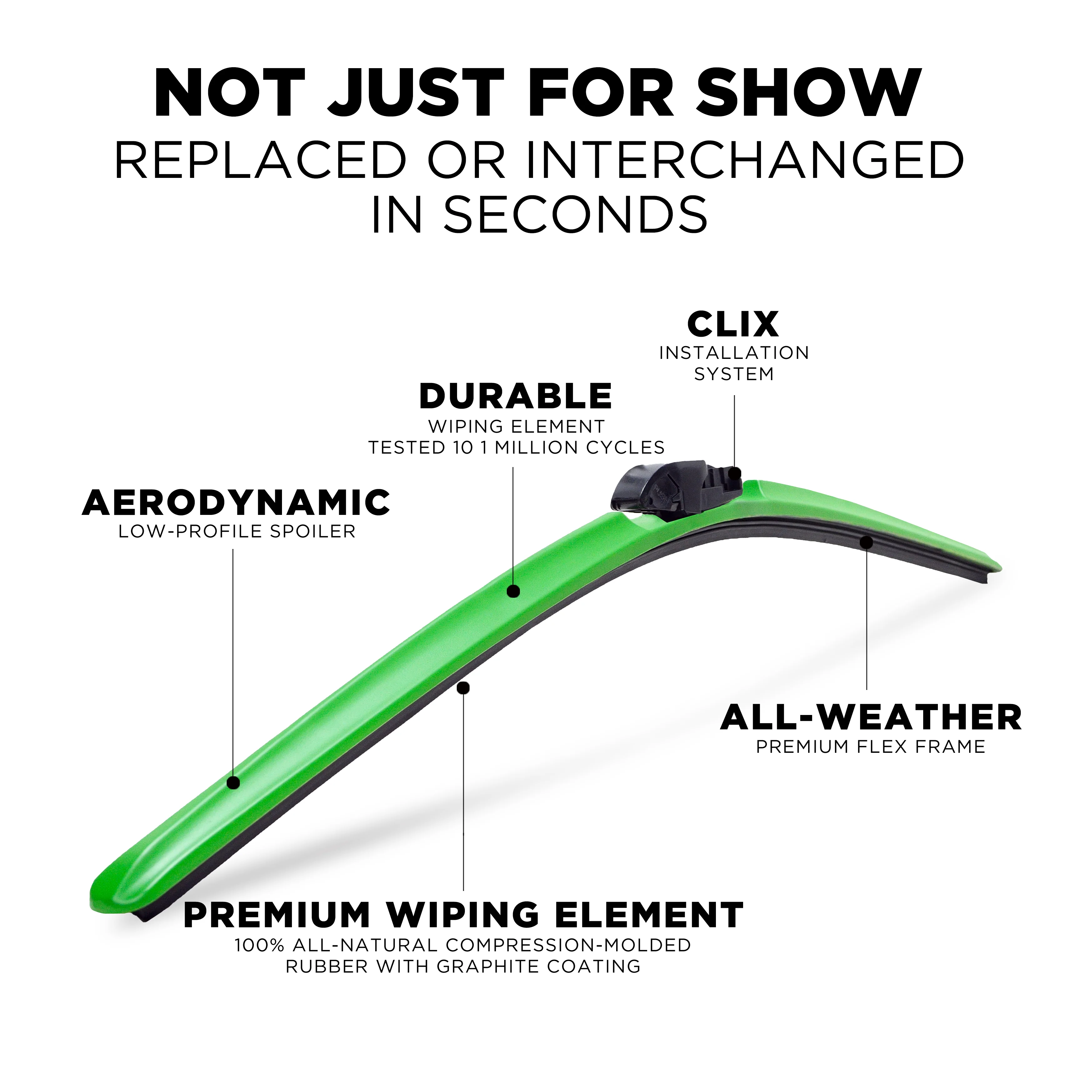 ClixWipers 18in and 16in Windshield Wiper Blade Set - Image 41