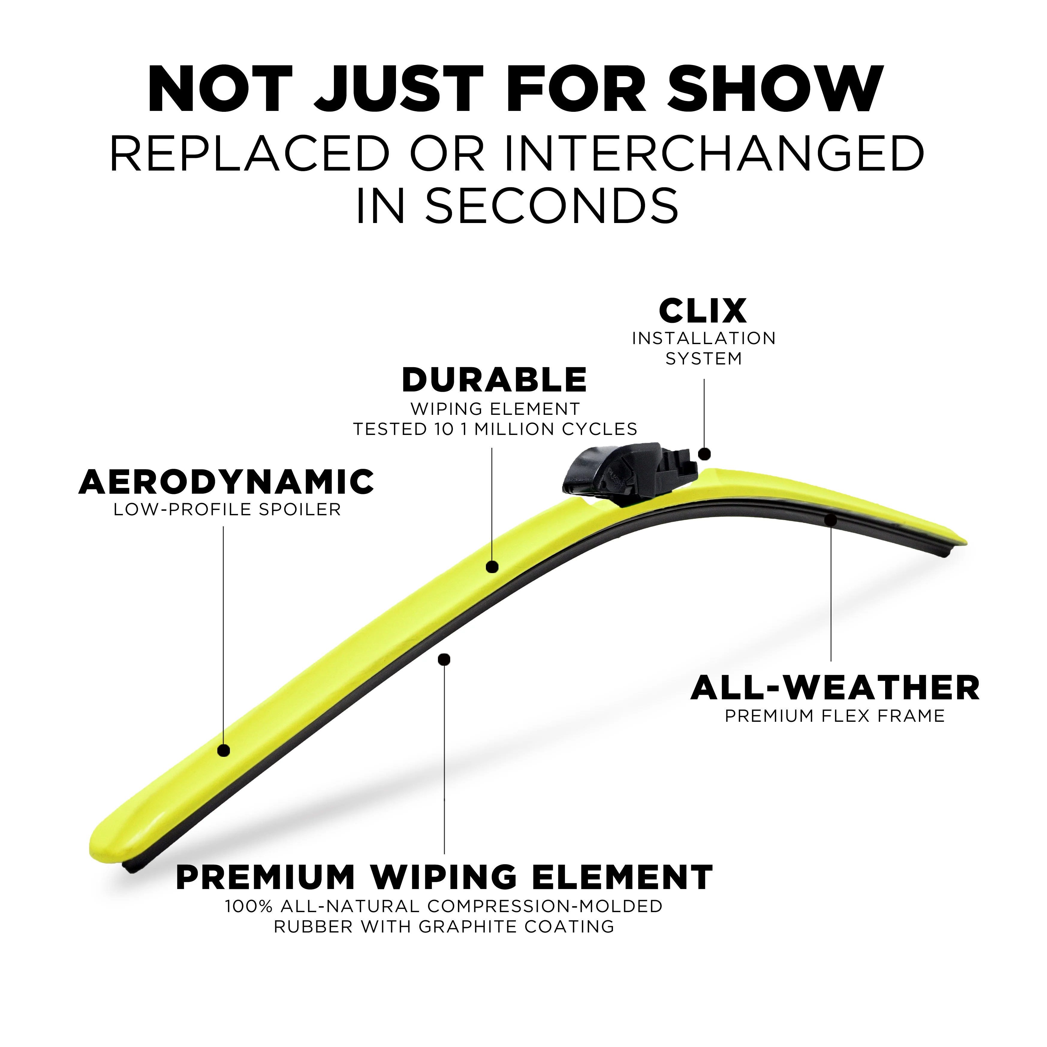 ClixWipers 18in and 18in Windshield Wiper Blade Set - Image 47