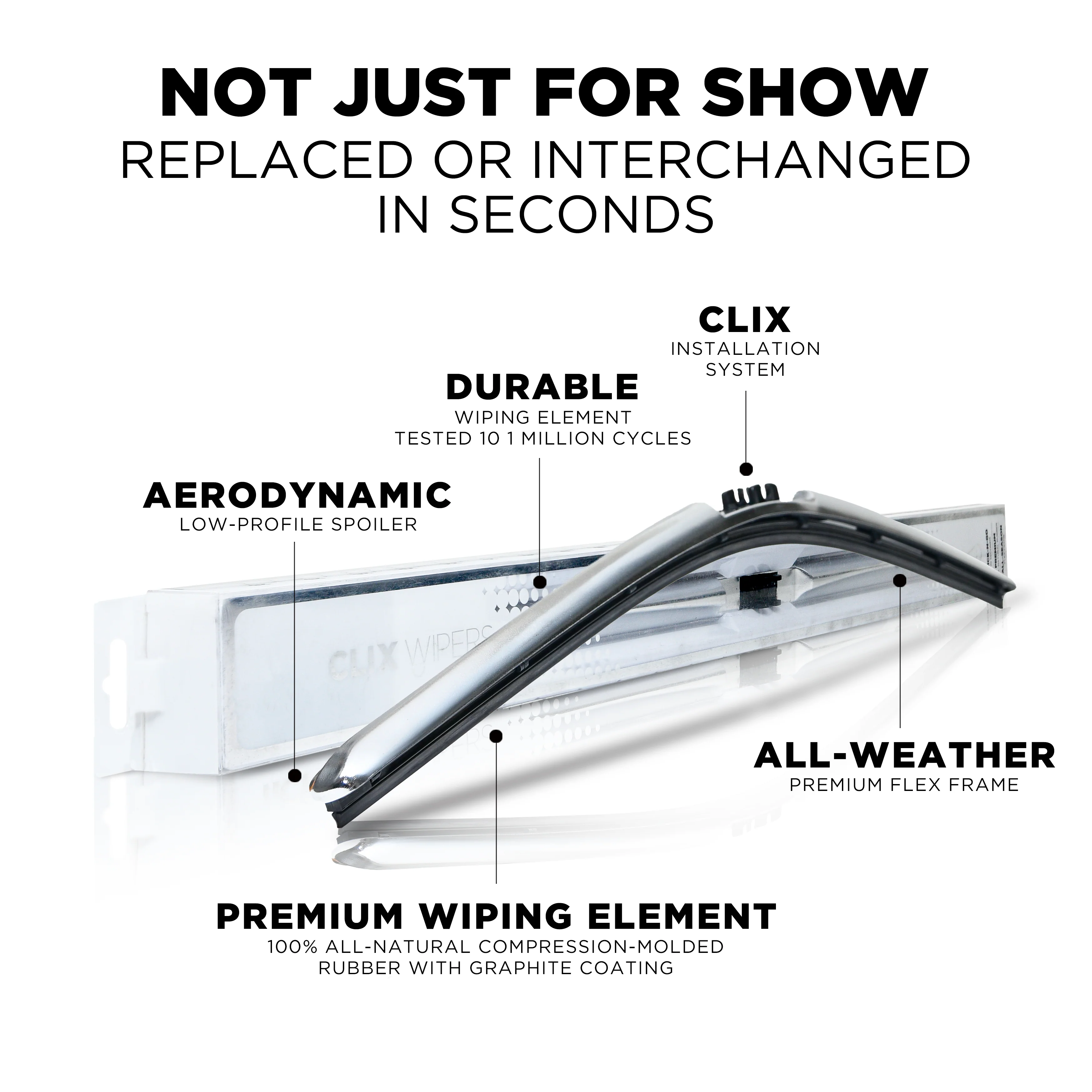 ClixWipers 20in and 16in Windshield Wiper Blade Set - Image 64