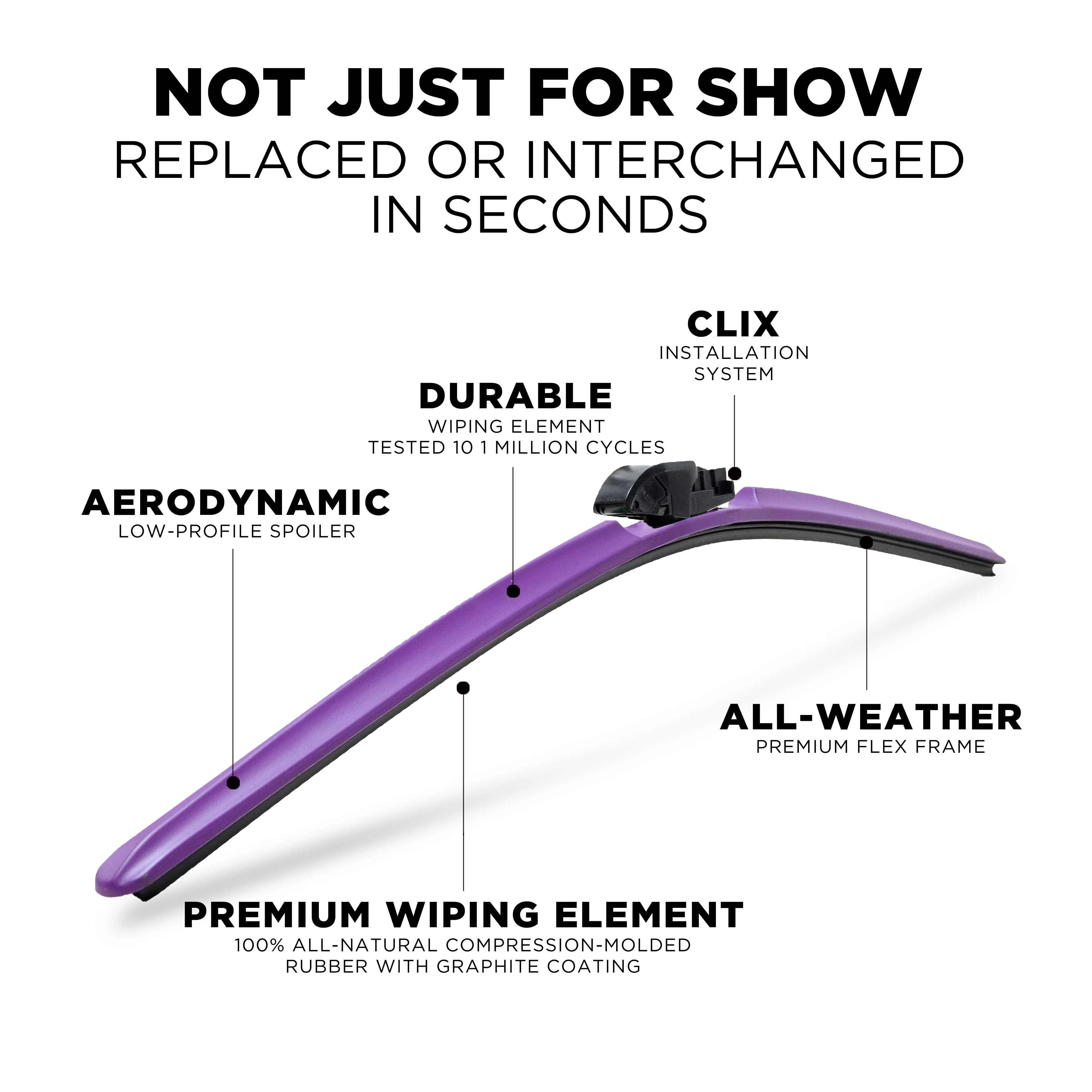 ClixWipers 26in and 16in Windshield Wiper Blade Set - Image 17