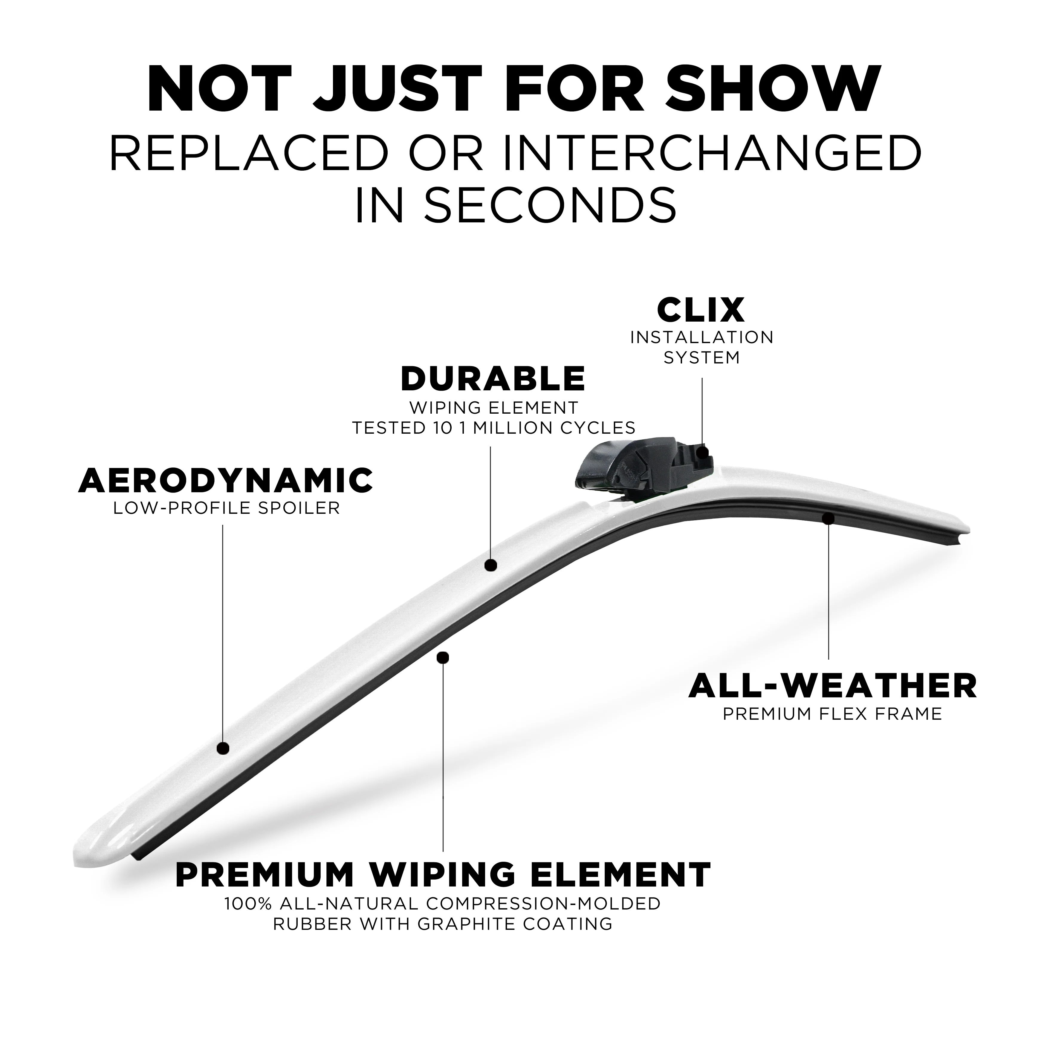 ClixWipers 28in and 20in Windshield Wiper Blade Set - Image 53