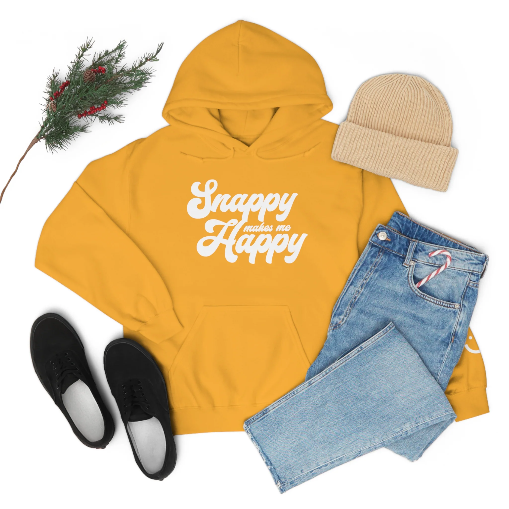 Snappy Makes Me Happy Hoodie - Image 49