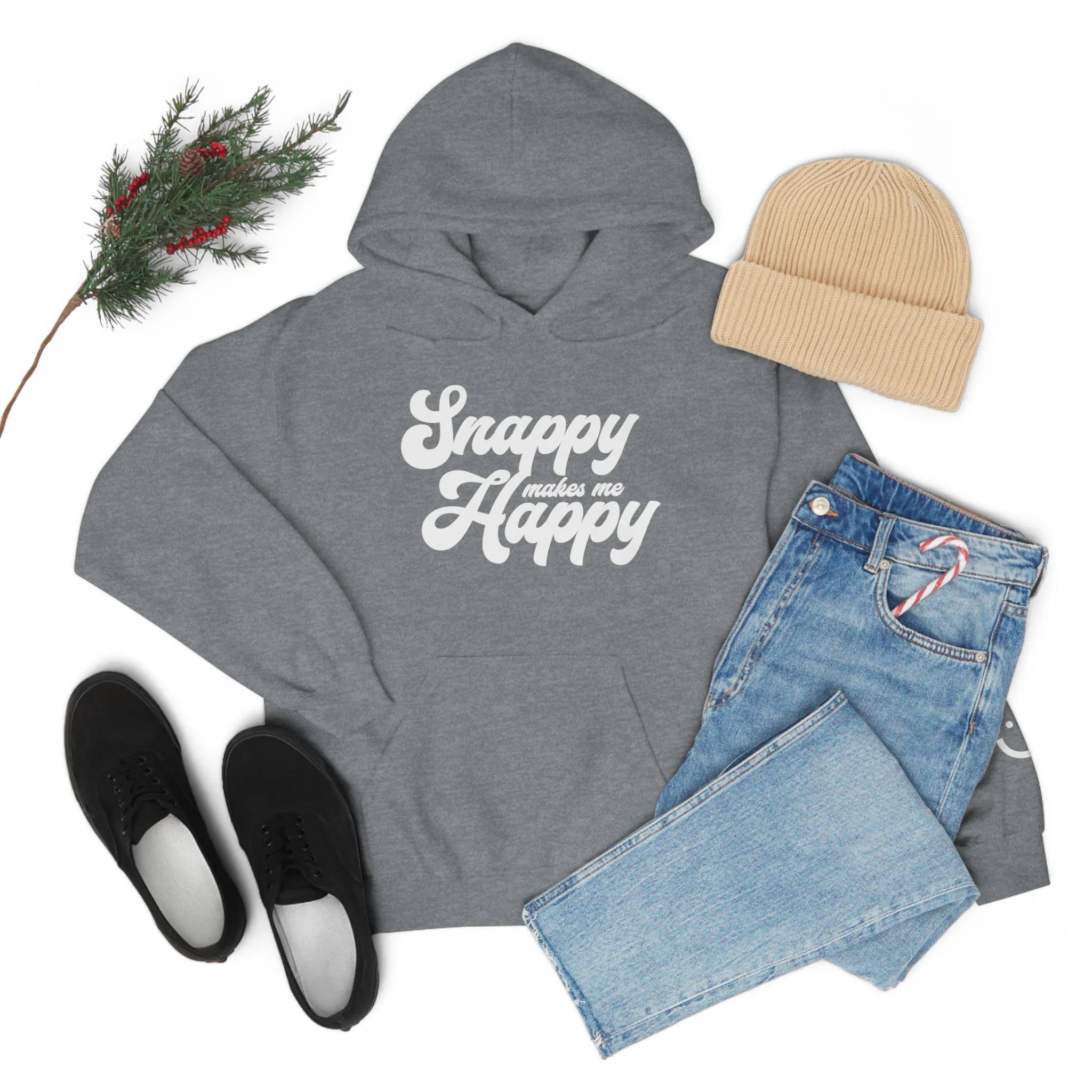 Snappy Makes Me Happy Hoodie - Image 57