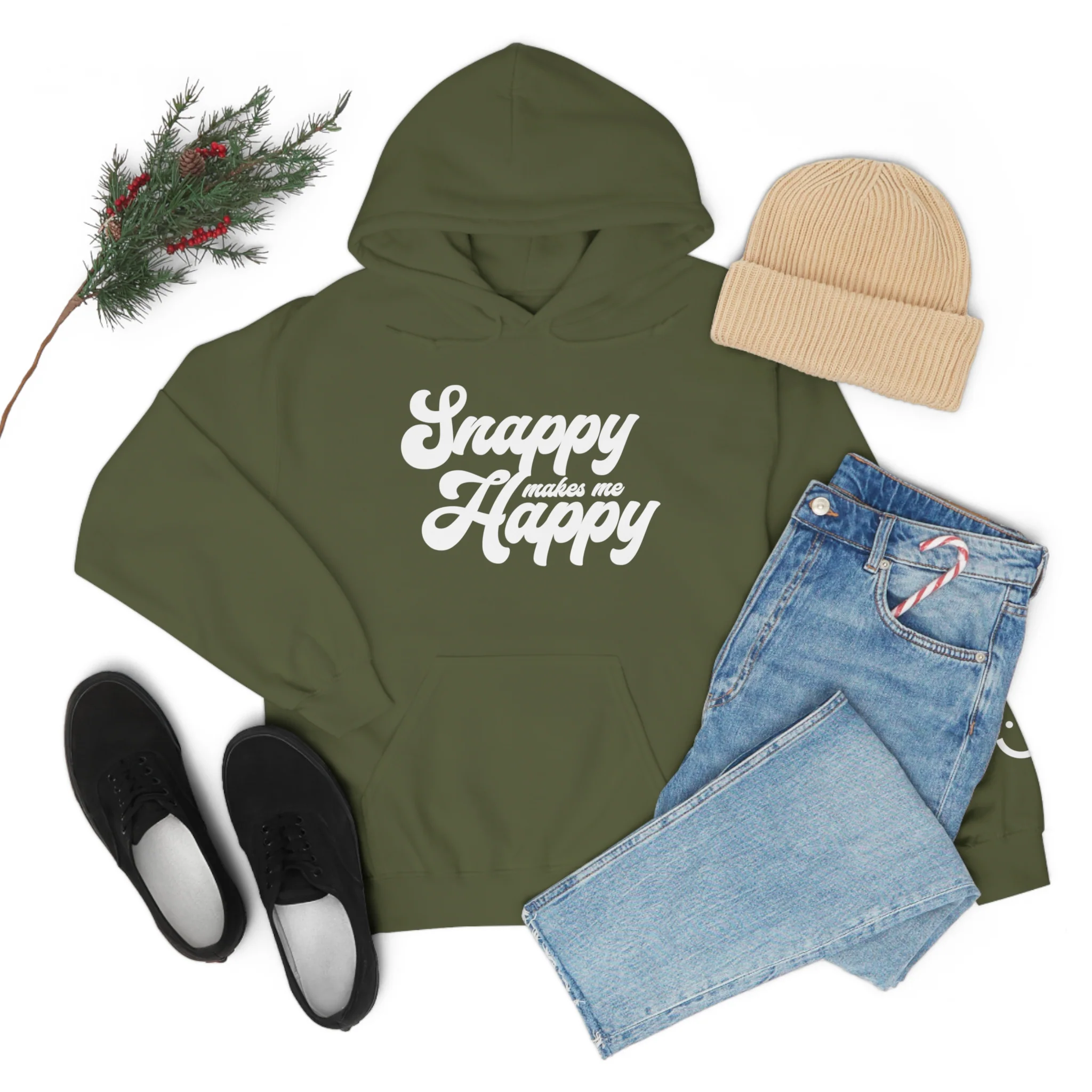 Snappy Makes Me Happy Hoodie - Image 65