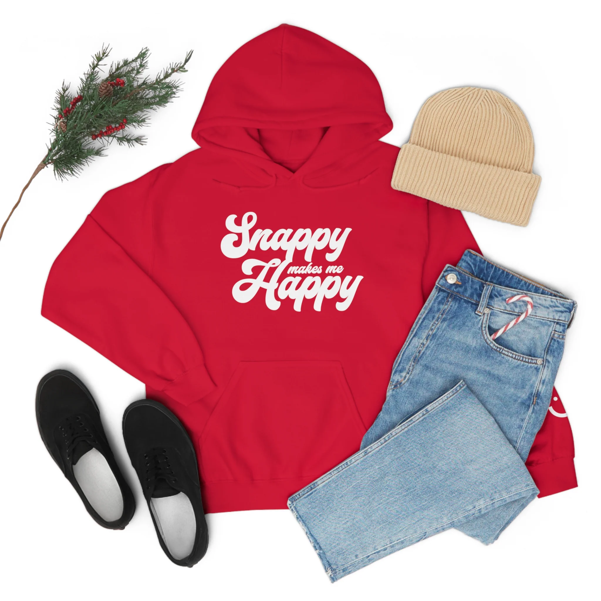 Snappy Makes Me Happy Hoodie - Image 81